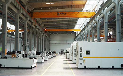 上海滬工激光切割機生產(chǎn)車間